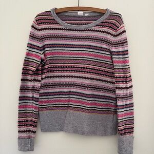 Gap Striped Knit Pullover Sweater